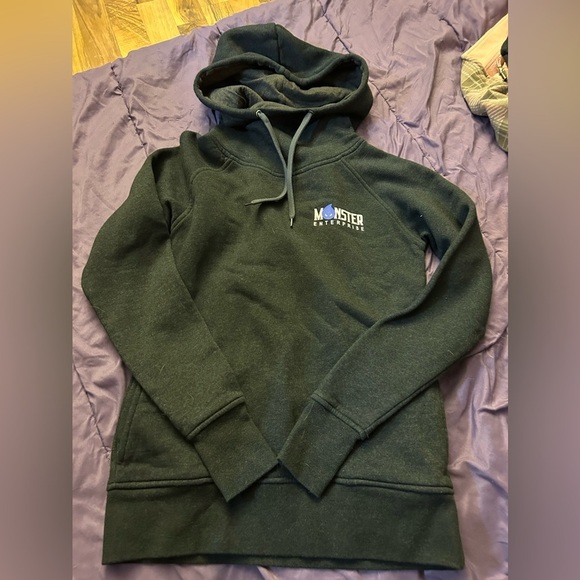 Monster Enterprises black hoodie with a cowl neck size small super cool - Picture 4 of 4